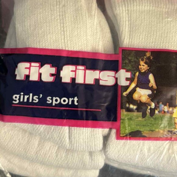 Vintage Girls Sport Crew Socks - Picture 1 of 3